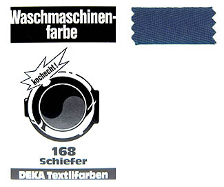 DEKA Waschmaschinen-Farbe schiefergrau 168